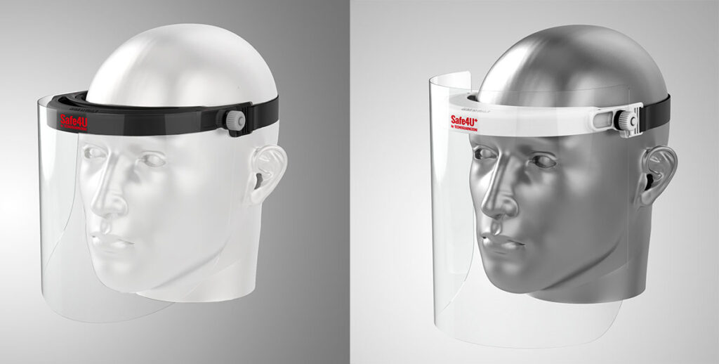 Windform® 3D printed visor frame for Made in Italy protective face shields
