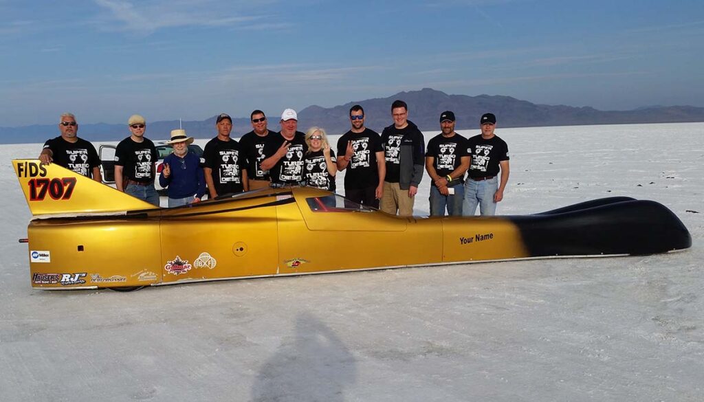 Team Photo at the End of Record Run