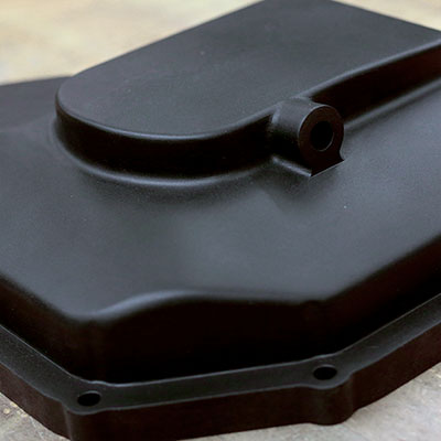 3D printed oil pan in Windform SP, University of Victoria’s Formula SAE race car 2019 version