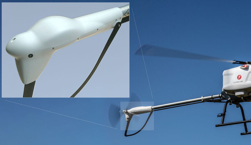 Detail of Discovery’s tail rotor gear box housing manufactured by CRP Technology in Windform® XT 2.0 material. Courtesy of FLYING-CAM
