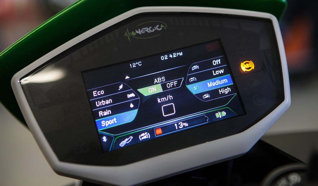 3D printed dashboard for Energica full electric motorcycle reinvented throughout Windform materials and advanced AM technology