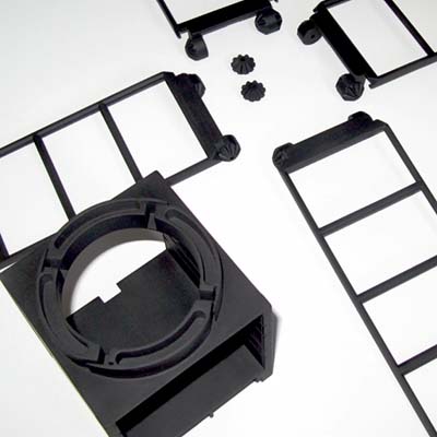 Construction of the entire structure of a functional 2U CubeSat with propulsion subsystem using PBF 3D printing process and carbon fiber reinforced composite