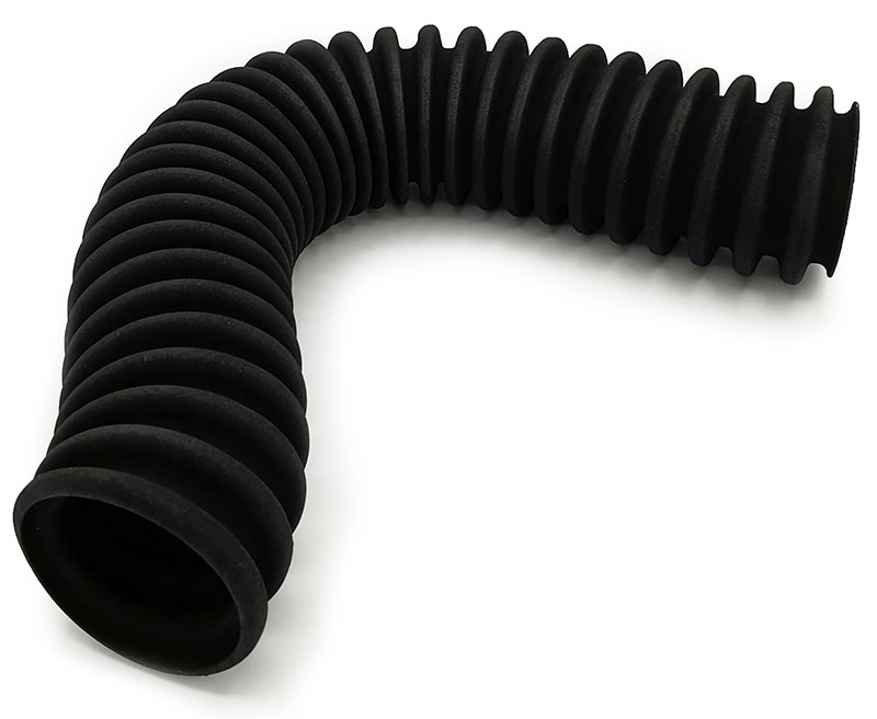 Industrierohr aus Windform TPU, schwarz infiltriert