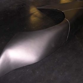 3D printed fender prototype in Windform XT ready to be mounted for wind tunnel test