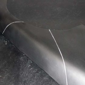 3D printed fender prototype in Windform XT ready to be mounted for wind tunnel test