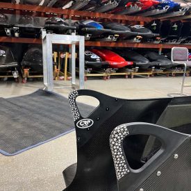 Sede della squadra USABS, maniglia di spinta, versione definitiva, montata sul bob. Credit: USABS