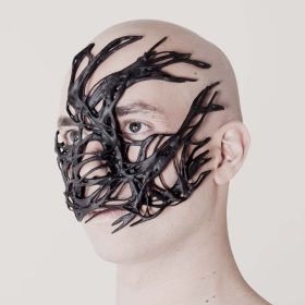 Collagene-Maske hergestellt mit SLS und Windform LX 2.0. Mit freundlicher Genehmigung von CRP Technology und MHOX (Design und Foto)
