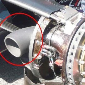 Condotto dei aspirazione dell'aria su vettura di F1 in Windform® XT